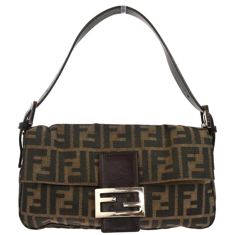 Fendi Brown Zucca Baguette Handbag